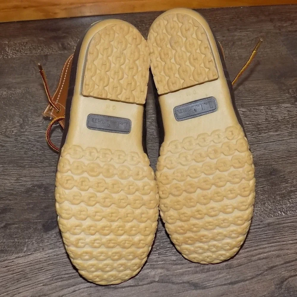 LL Bean Boots Women 6 M Tan Brown Excellent Gore-Tex Thinsulate Duck Boots